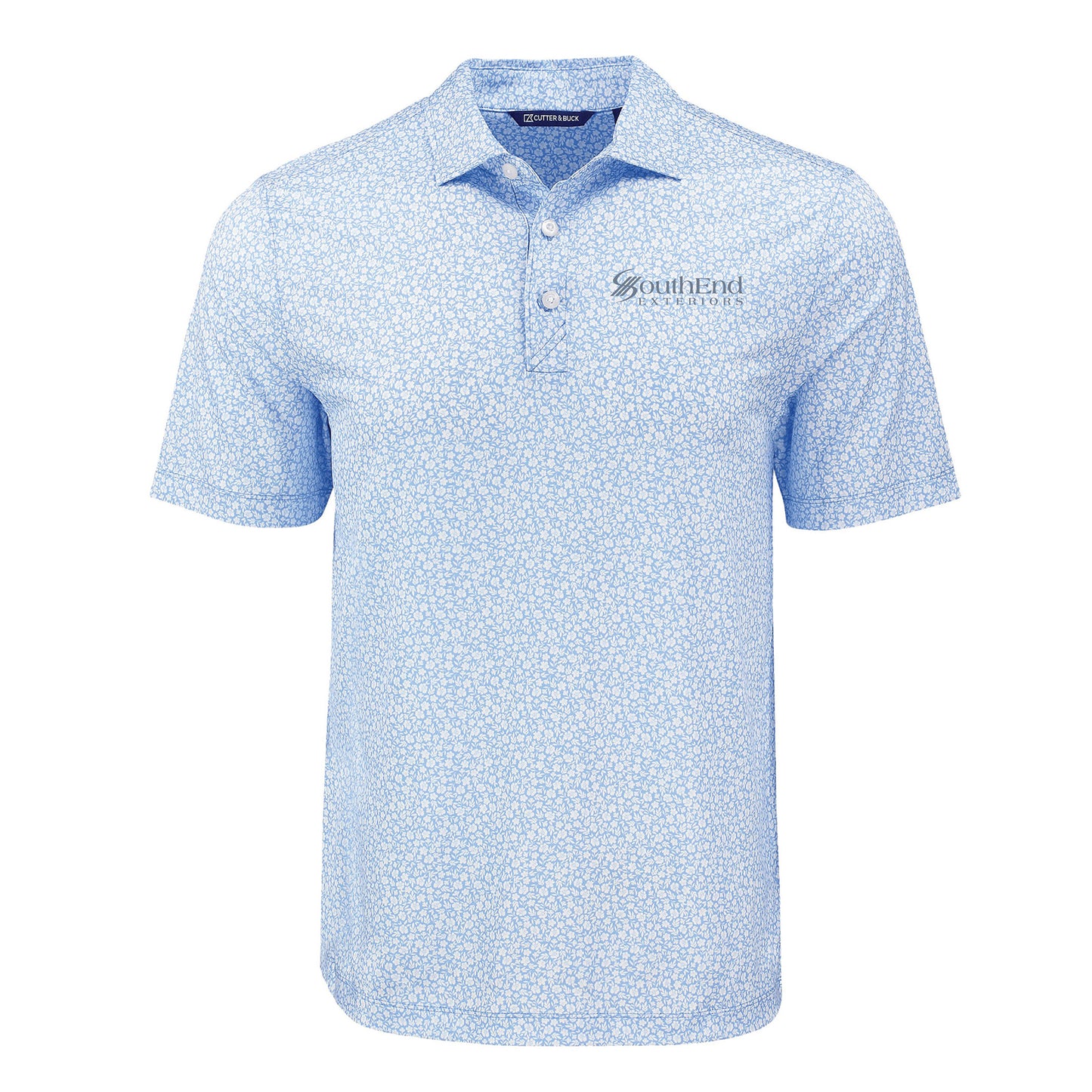 SouthEnd Exteriors - Cutter & Buck Pike Recycled Flora Print Mens Polo