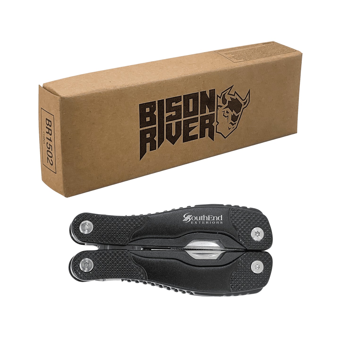 SouthEnd Exteriors -  Bison River 4" Black 13 Function Multi Tool with Nylon Sheath