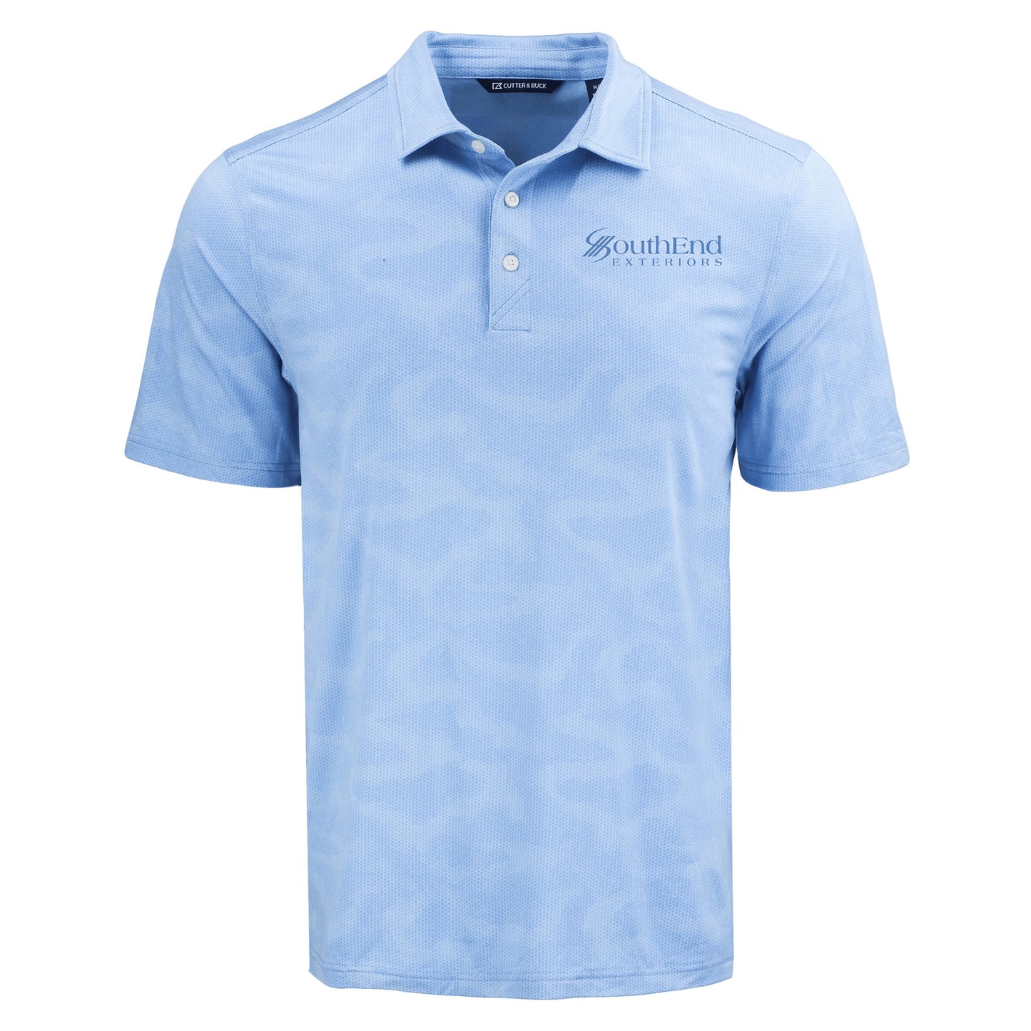 SouthEnd Exteriors - Cutter & Buck Coastline Recycled Double Peached Camo Print Mens Polo