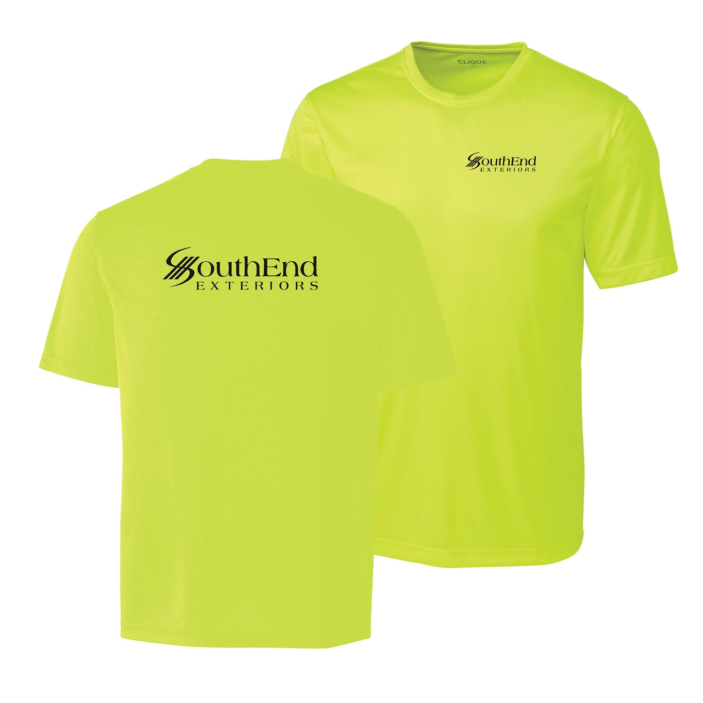 SouthEnd Exteriors - Clique Spin Eco Performance Jersey Short Sleeve Men's Safety Tee