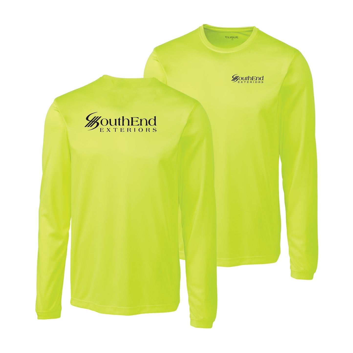 SouthEnd Exteriors - Clique Spin Eco Performance Jersey Long Sleeve Men's Safety Tee